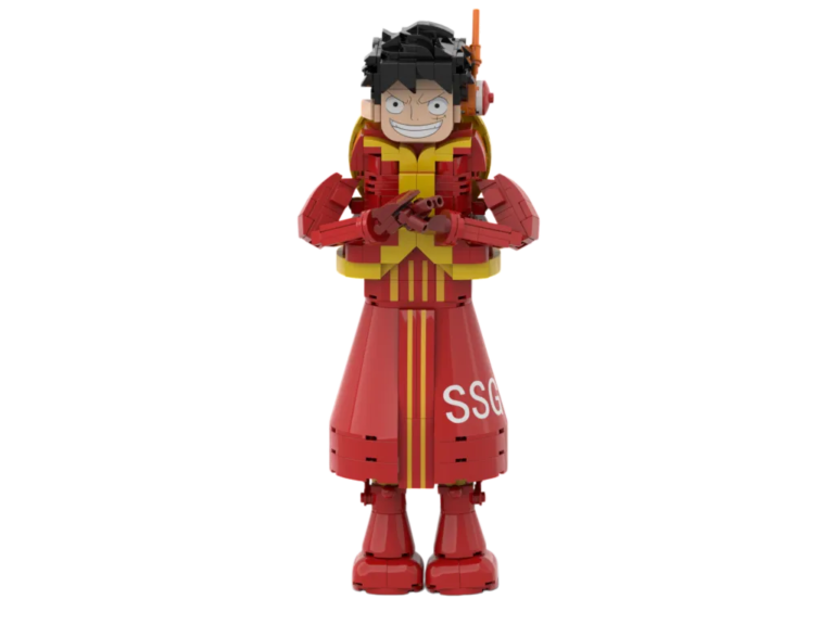 Figurine à assembler représentant un personnage d'anime personnalisé – modèle en briques à collectionner pour les fans d'animation