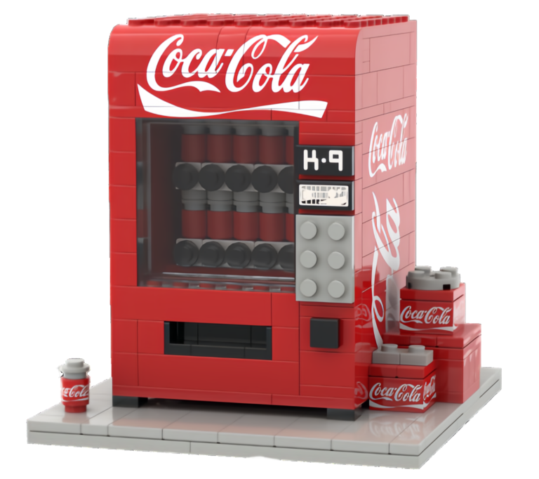 custom beverage vending machine building block set – mini retail display collection1