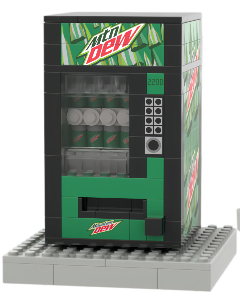 custom beverage vending machine building block set – mini retail display collection4