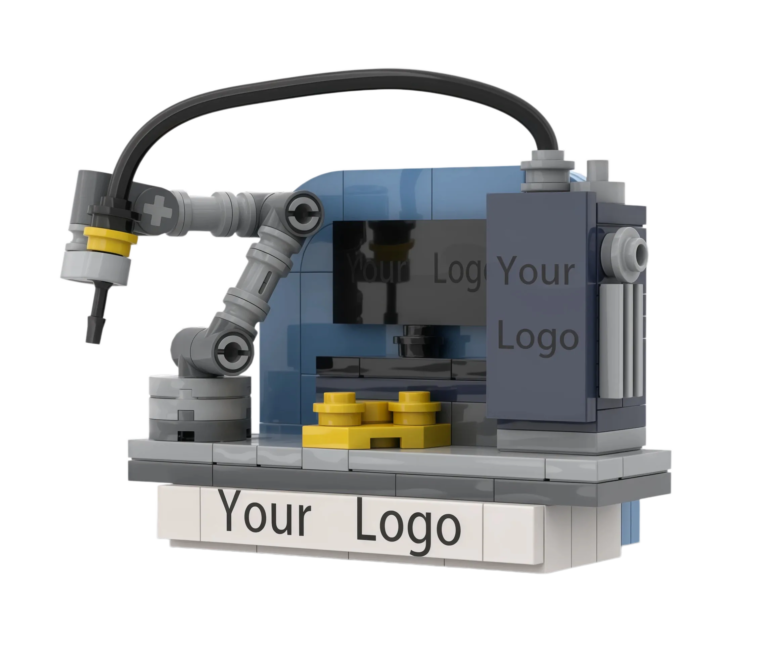 custom industrial machinery building block fridge magnet
