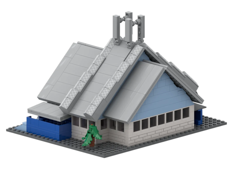Ensemble de blocs de construction personnalisés représentant le Centre culturel et artistique de Malaisie – Maquette architecturale destinée à la promotion culturelle et à la collection de souvenirs