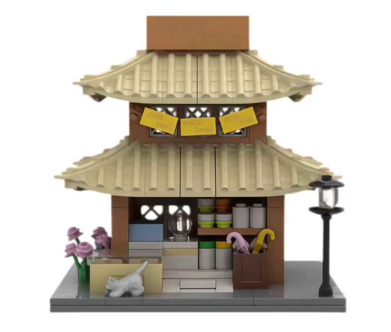 custom miniature food stall building block set – scenic landmark souvenir2 e1784515197517 300x255