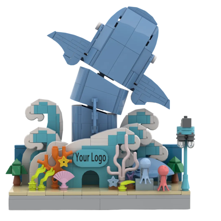 custom ocean aquarium building block set aquarium souvenir, theme park gift & culturacreative merchandise1