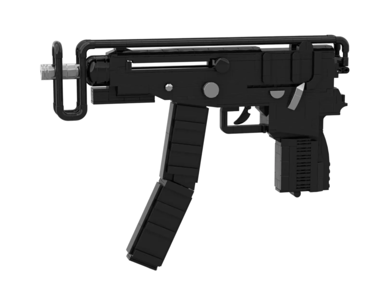 custom tactical pistol building block collection – gaming inspired display model series