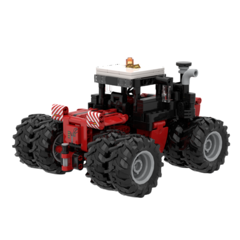 custom agricultural tractor building block set – heavy machinery brick model collection5