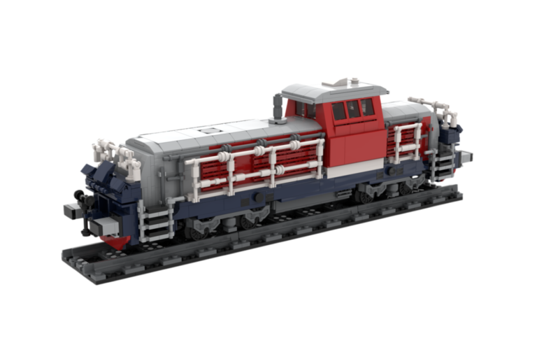 custom diesel shunting locomotive building block set railway train brick model